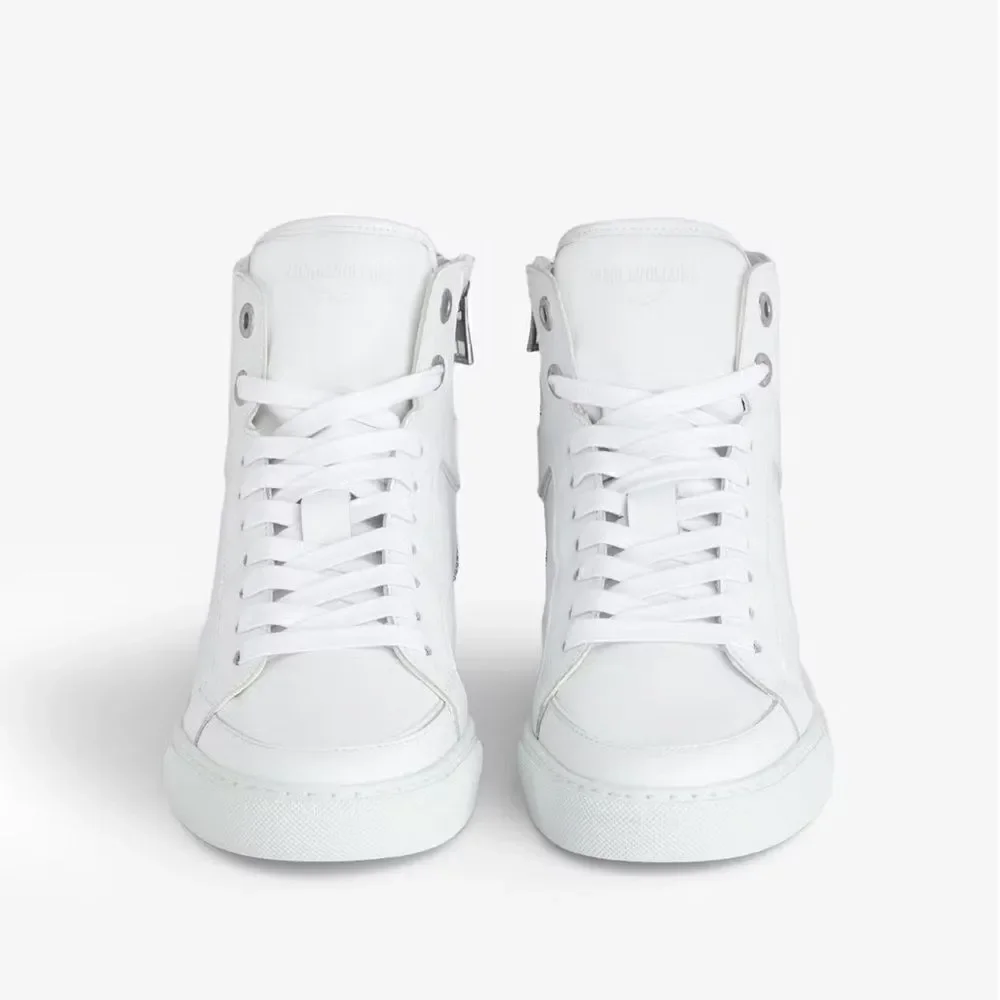 ZV1747 High Flash Sneakers high tops white New - Picture 3 of 15